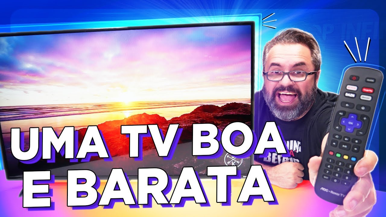 Miniatura da avaliação em vídeo de Smart TV AOC 43 Polegadas S5195 LED HD Roku TV