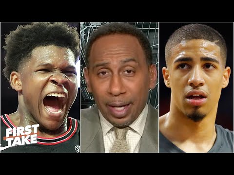 斯蒂芬-A.希望尼克斯選秀泰瑞斯-哈利波頓，並預測1號總選秀權｜第一時間報道 (Stephen A. hopes the Knicks draft Tyrese Haliburton & predicts the No. 1 overall pick | First Take)