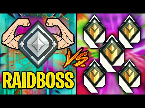 1 Raid Boss Silver VS 5 Radiants! - *FUNNY GAME*