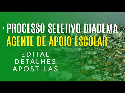 PROCESSO SELETIVO DIADEMA 2022 - Edital, Inscrição e Apostila para Prefeitura