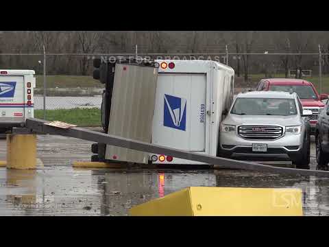01-24-2023 Pasadena, TX - Significant Tornado Damage - Emergency Response - Poles Snapped