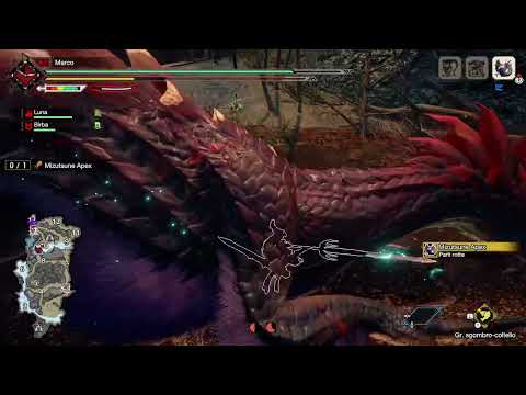 Monster Hunter Rise: Long Sword vs Apex Mizutsune (Event quest)