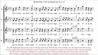 Mendelssohn | Die Nachtigall [Op. 59, n. 4; á 4; RIAS Kammerchor Berlin]