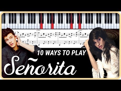 How To Play "Senorita" - Piano Tutorial Lesson + Sheets + Chords (Shawn Mendes & Camila Cabello)