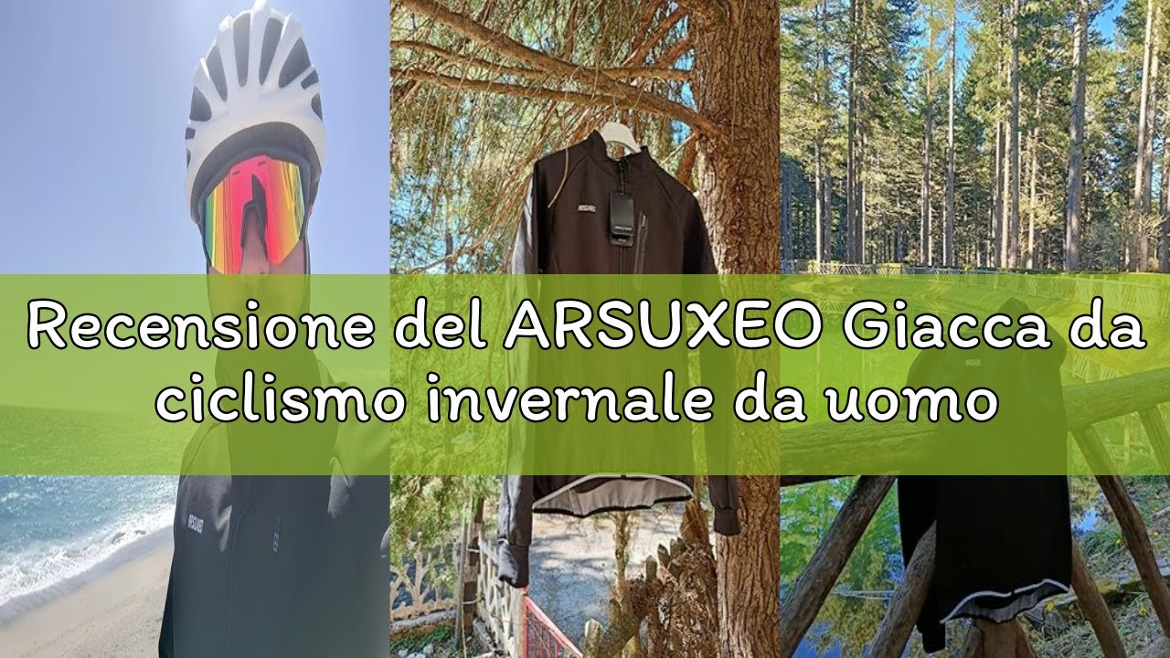 Recensione del ARSUXEO Giacca da ciclismo invernale da uomo in pile termico Softshell Mountain Bike