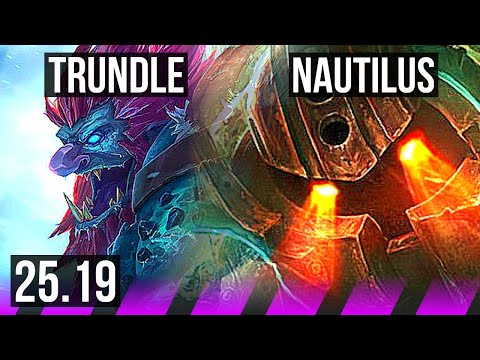 TRUNDLE & Sivir vs NAUTILUS & Vel'Koz (SUP) | 1/1/14 | KR Master | 25.19