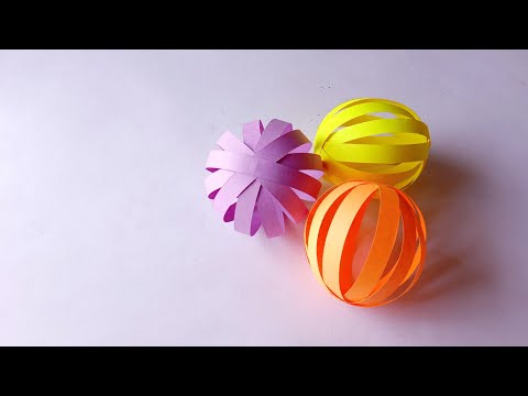 How to make: A Beautiful Paper Ball | Dinesh Arts