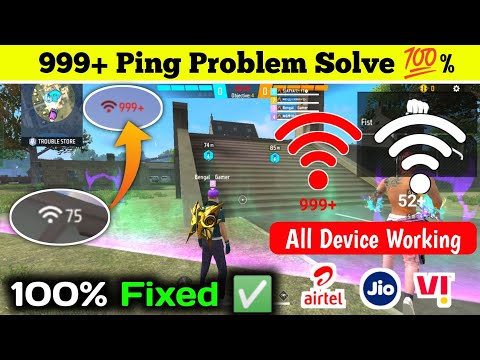 Free Fire 999+ Ping Problem | free fire network problem | free fire high ping problem solve 