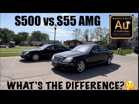 S55 vs S500 😍 AMG vs Non-AMG Mercedes-Benz W220 Comparison