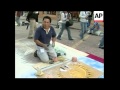 Craftsmen Mark Religious Festival With Sawdust And Flower Carpets