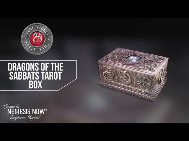 Vídeo relacionado con Nemesis Now Caja de tarot Dragons of the Sabbats de 14,5 cm, resina, bronce, regalo de fantasía de Anne Stokes, caja de cartas de tarot, acabado en bronce, caja de almacenamiento, fundida en la mejor