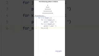 Print the given pattern in Python ( python for beginners )