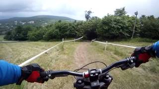 Beech Mountain Downhill National qualifier June 2012 Bill Miller winning run Cat 3 45-49
