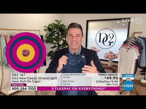 DG2 by Diane Gilman New Classic Stretch Split Hem PullOn...