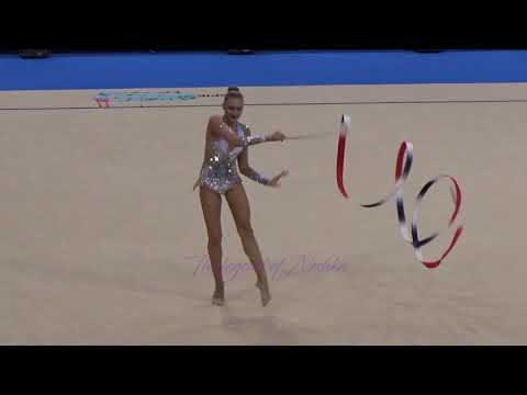 Adisa BJELIC (BIH) ribbon - 2015 Stuttgart worlds Qualifs