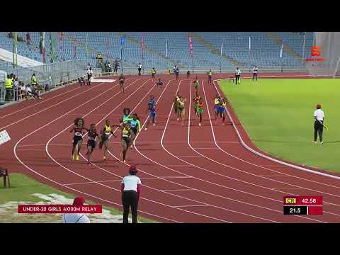 Girls 4x100M Relay U-20 | Final | CARIFTA 2025 Trinidad & Tobago | SportsMax TV