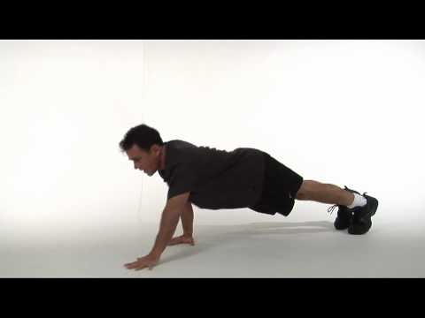 Alternating staggered push-up