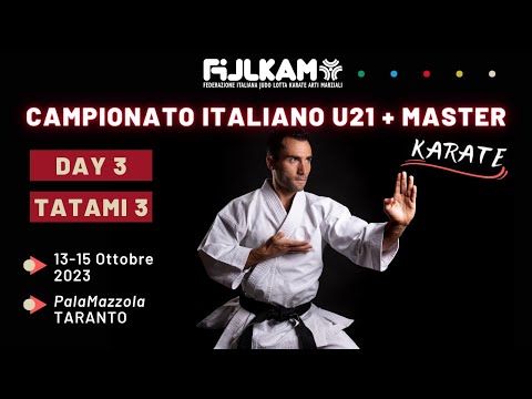 🥋 Karate - Campionato Italiano U21 e Master 2023 - Day3 - Tatami3
