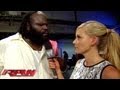 Mark Henry Challenges WWE Champion John Cena Raw June 17 2013