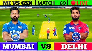 🔴Live: Mumbai vs Delhi | MI vs DC Live Scores & Commentary | Only in India | IPL Live