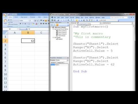 Excel VBA Topic 2.2 - Creating Your First VBA Macro