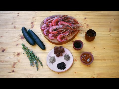 Isicia Marina - Ancient Roman Shrimp Cakes and Cucumber Salad