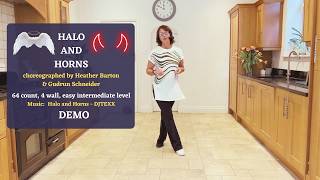 Halo and Horns line dance demo