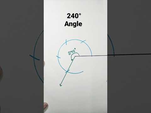240 degree angle with compass