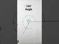240 degree angle with compass