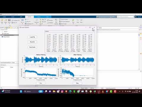 Design of 8 Band audio equalizer using MATLAB app Designer | MATLAB solutions #matlab#matlab_project
