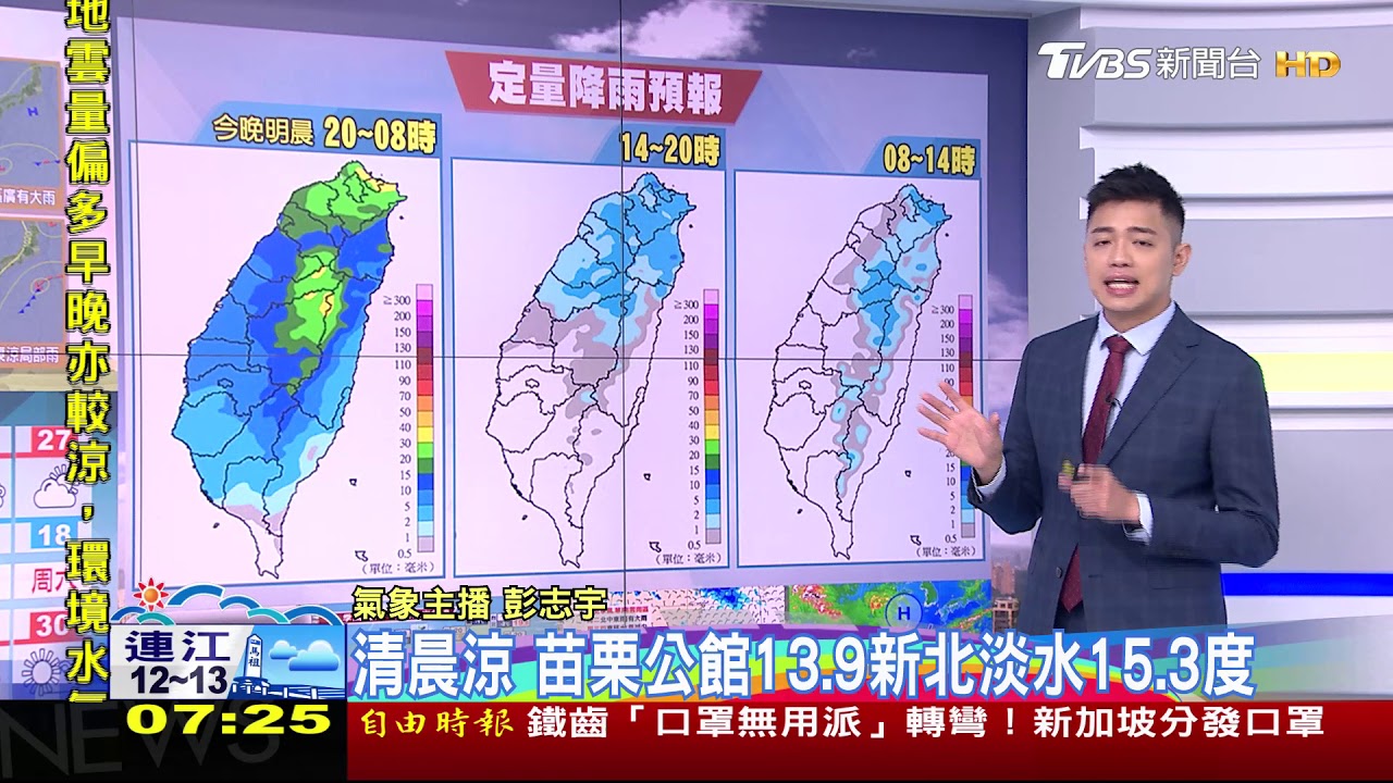 午後雨變大! 「華南雨區、東北季風」北東偏涼