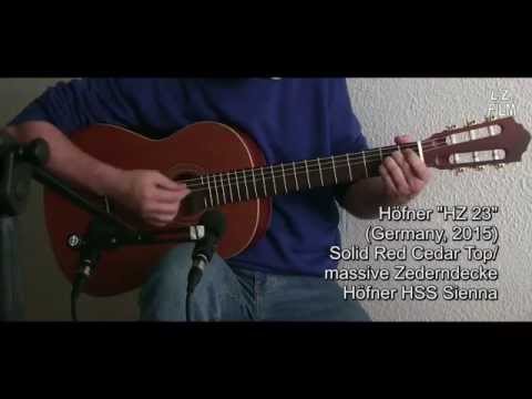 Classical Guitar Samples: A Comparison. Solid spruce vs. solid cedar