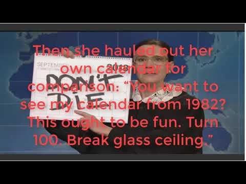 Ruth Bader Ginsburg's Kate McKinnon "Gins-burns" Kavanaugh on SNL