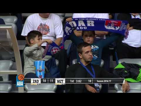 ABA Liga 2016/17, Round 5 match: Zadar - MZT Skopje Aerodrom (16.10.2016)
