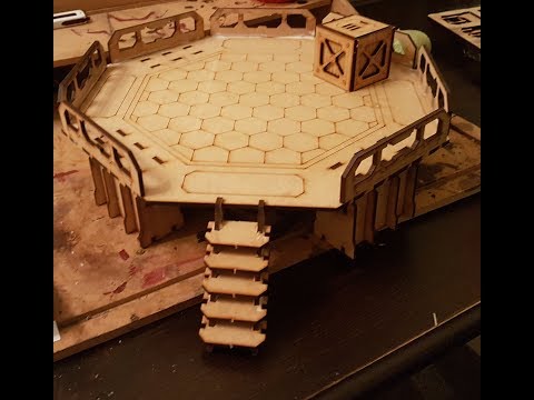 MDF Terrain Landing Pad from TTcombat