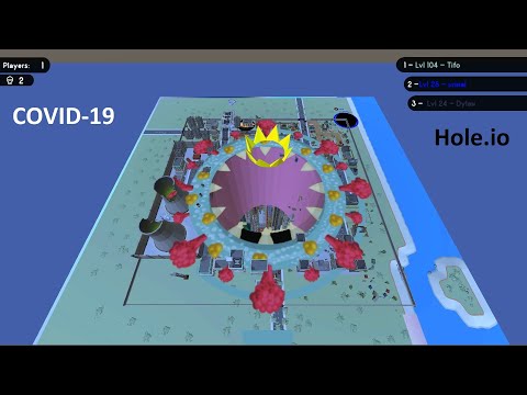 Hole.io Map Control: 100.00% - Big Hole WORLD RECORD [COVID-19]