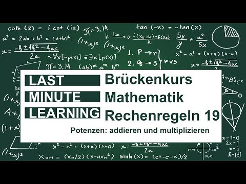 Brückenkurs Mathematik - Rechenregeln 19 - Potenzen addieren und subtrahieren