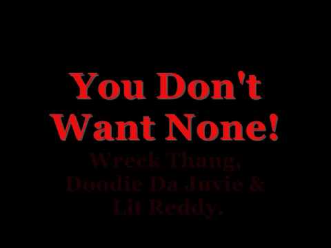 YOU DON'T WANT NONE! WRECK THANG, DOODIE DA JUVIE, & LIT REDDY