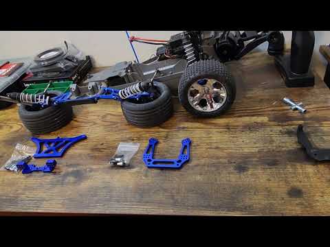 Traxxas rustler aluminum upgrade, Front shock tower