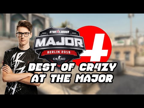CR4ZY'S CRAZIEST MOMENTS AT THE MAJOR! - STARLADDER BERLIN 2019 [CS:GO]