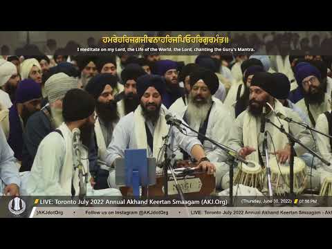 044 Bhai Jagjit Singh Jee Melbourne - Thursday PM - Toronto July 2022 Annual Akhand Keertan Smaagam