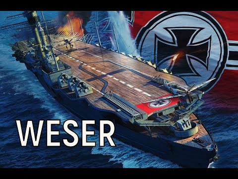 World of Warships - VI WESER Replay, nice work Miswired