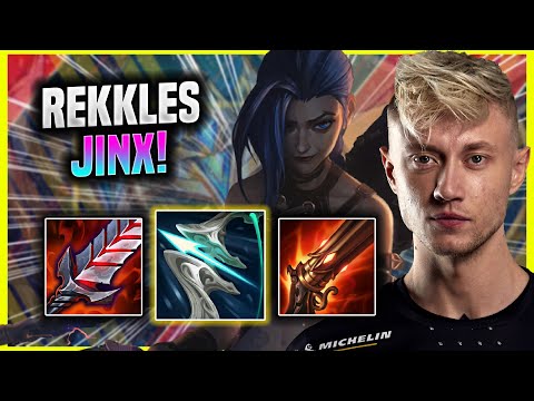 REKKLES CRAZY GAME WITH JINX! - KC Rekkles Plays Jinx ADC vs Ezreal! | Season 2022