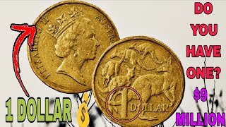 Rare One Dollar Australia Coins 1985–1998 Queen Elizabeth $1Coin Big Value Today! coin worth money !