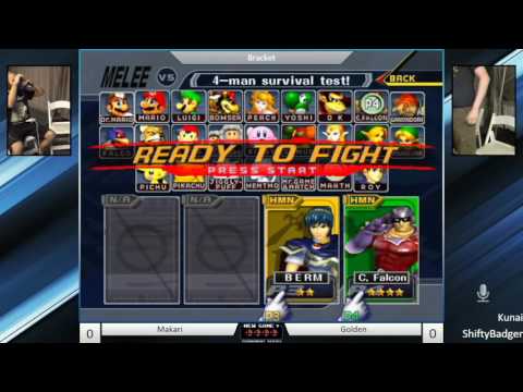 New Game Plus LV - Golden vs Makari SSBM W2