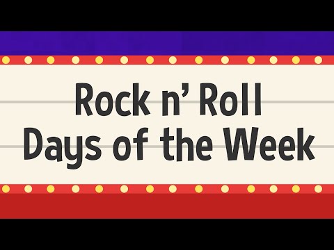Rock n' Roll Days of the Week | Jack Hartmann Days of the Week Song