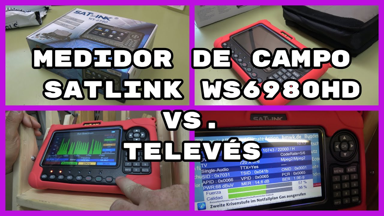 Medidor De Campo SATLINK WS6980 HD vs. Televés ¿Merece la pena (#4K)