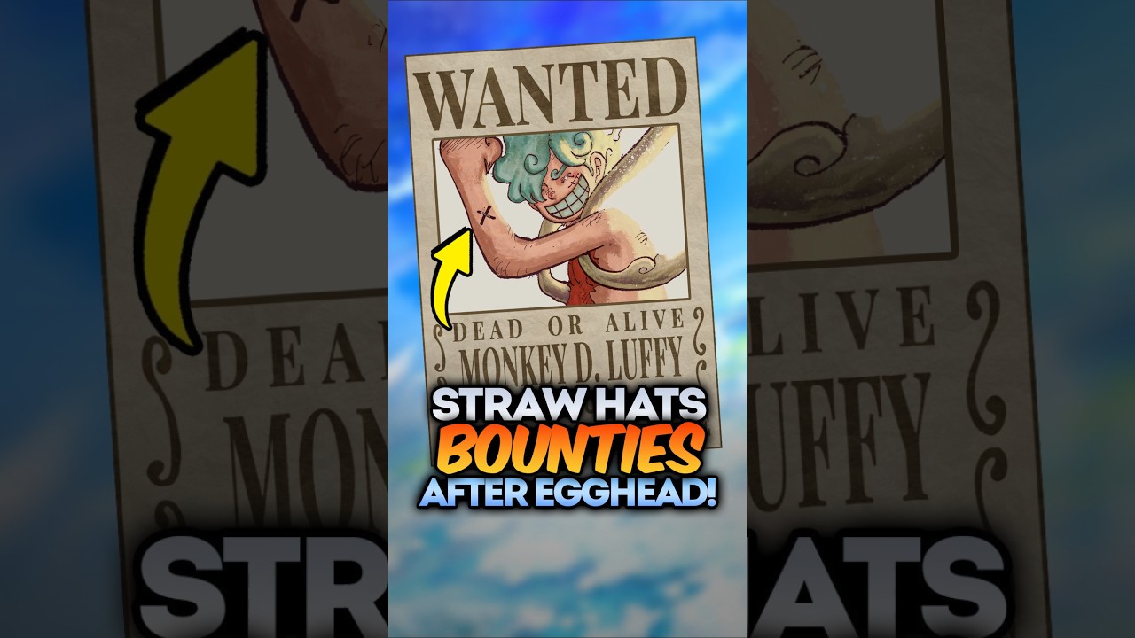 Straw Hat Pirates Bounties after Egghead Arc Incident (Predictions) #strawhats #luffy #onepiece