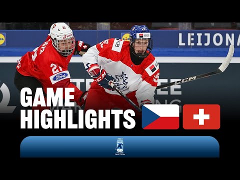 Хоккей Highlights: Czechia vs Switzerland | 2024 #U18MensWorlds