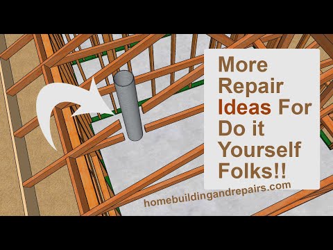 Small Wood Roof Truss Repairs That Might Work When Both Top And Bottom Cords Are Damaged or Cut